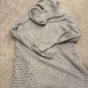 Maurices Gray Cowl Neck Sweater S